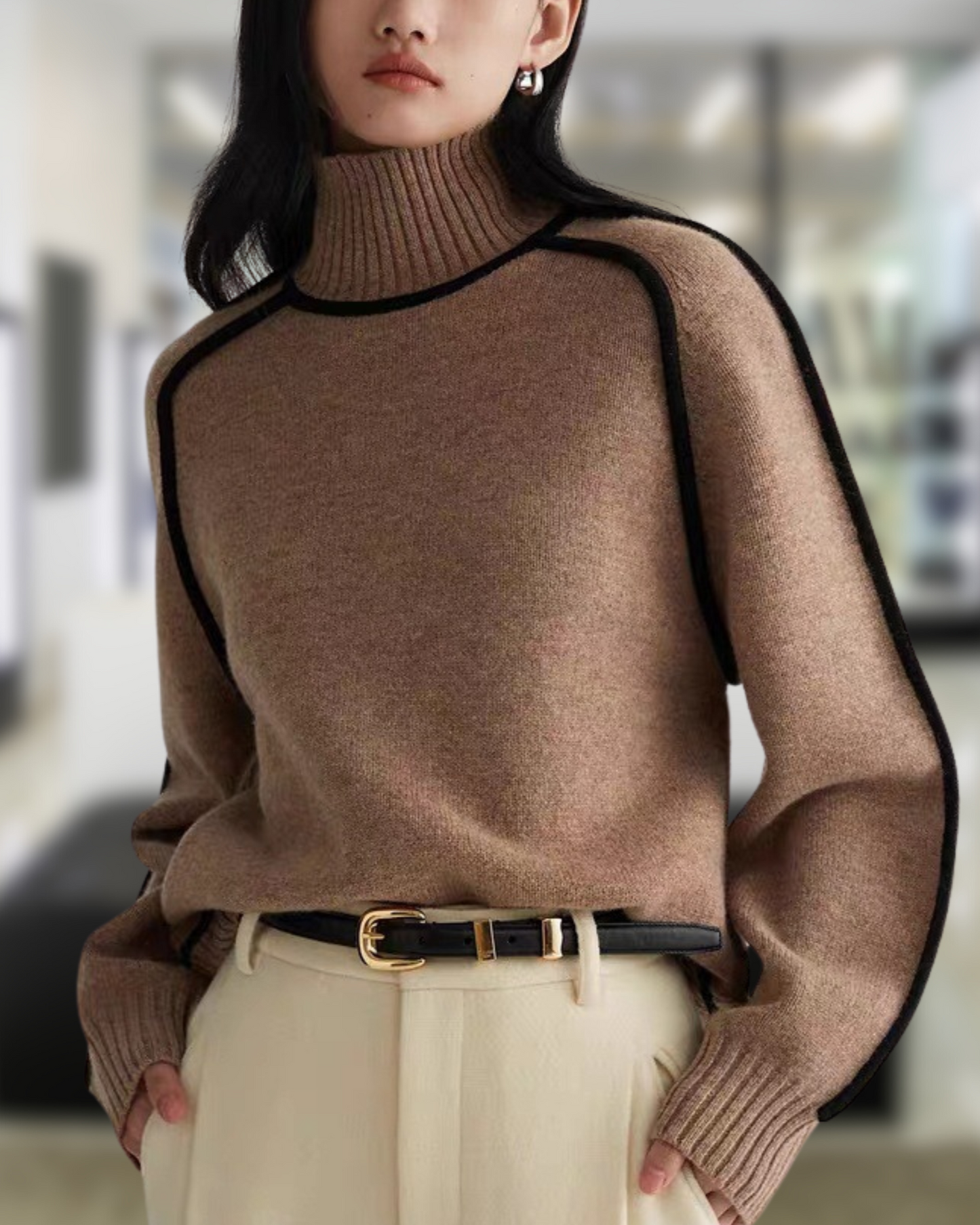 Hanna | Suéter elegante de cuello alto